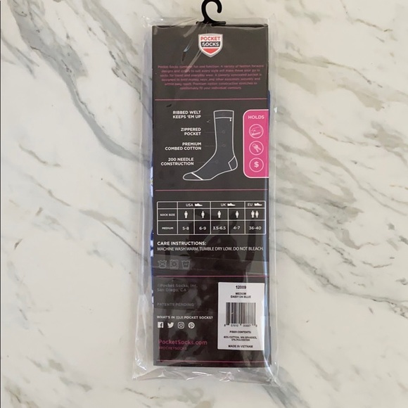 SOLD POCKET SOCKS Womens Daisy Fashion Crew Socks - Picture 2 of 4